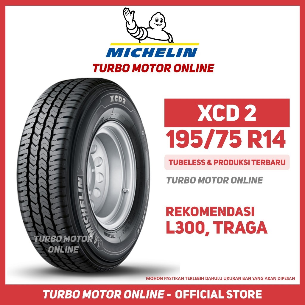 Ban Michelin XCD 2 XCD2 195 75 R14 Ban Mobil Traga L300