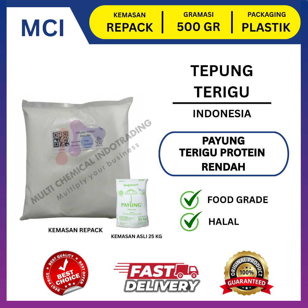 TERIGU PAYUNG / TEPUNG TERIGU PAYUNG BOGASARI || 500 GR