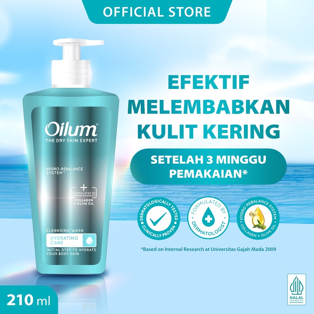 Oilum Hydrating Care Cleansing Wash Bottle 210ml