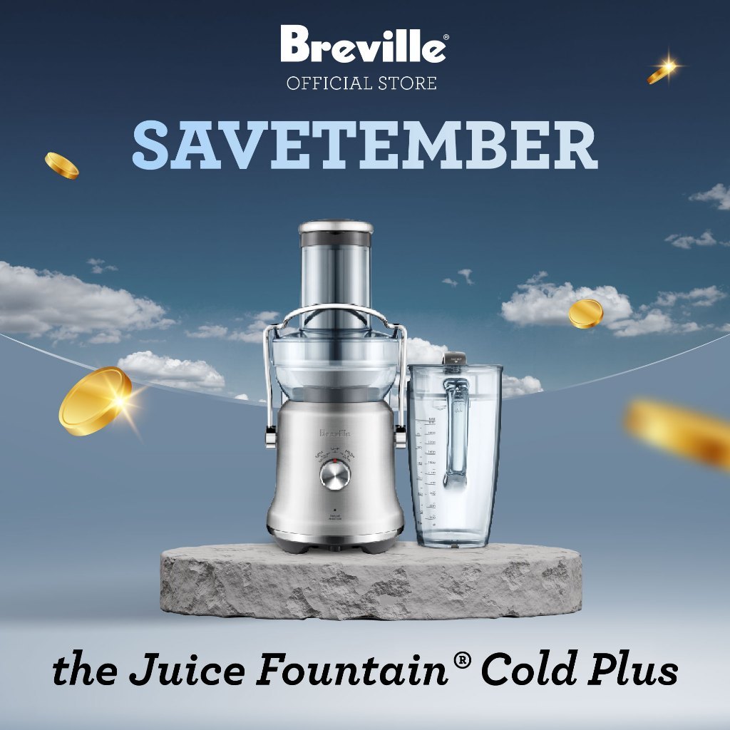 Breville the Juice Fountain Cold Plus - Mesin Ekstraksi Jus Buah dan Sayur Juicer Heavy Duty