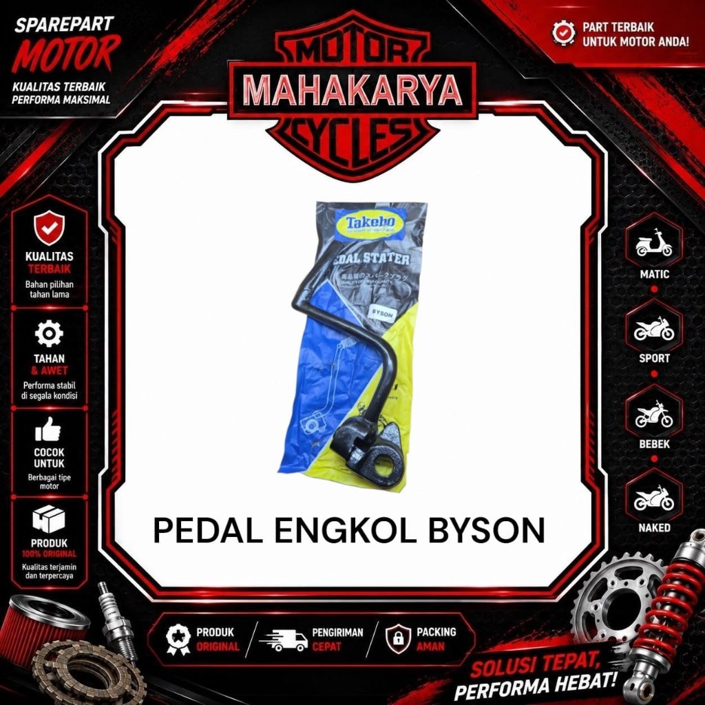COD PEDAL SELAHAN BYSON KICK STATER ENGKOL BYSON FI 450 E5620 TAKEHO