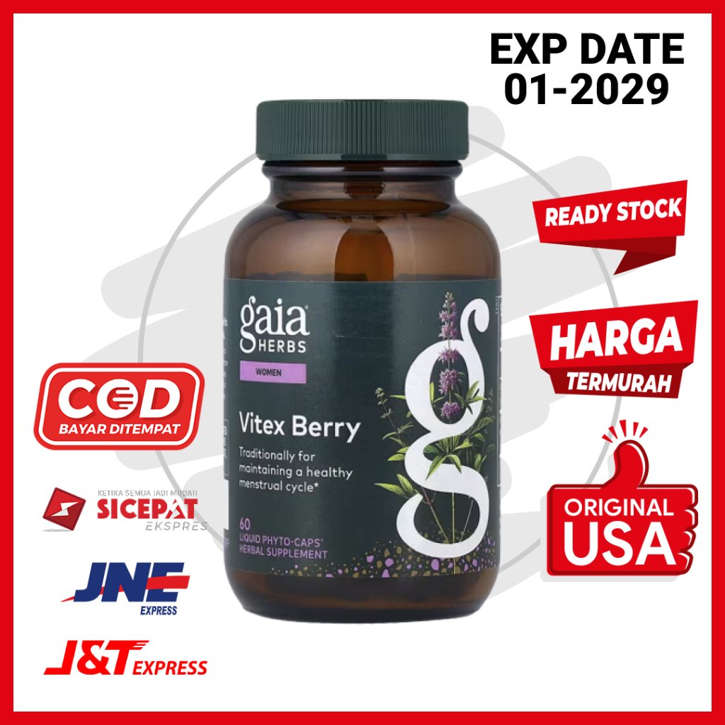 VItamin Herbal PROMIL PCOS Vitex Berry Gaia 60 Kapsul