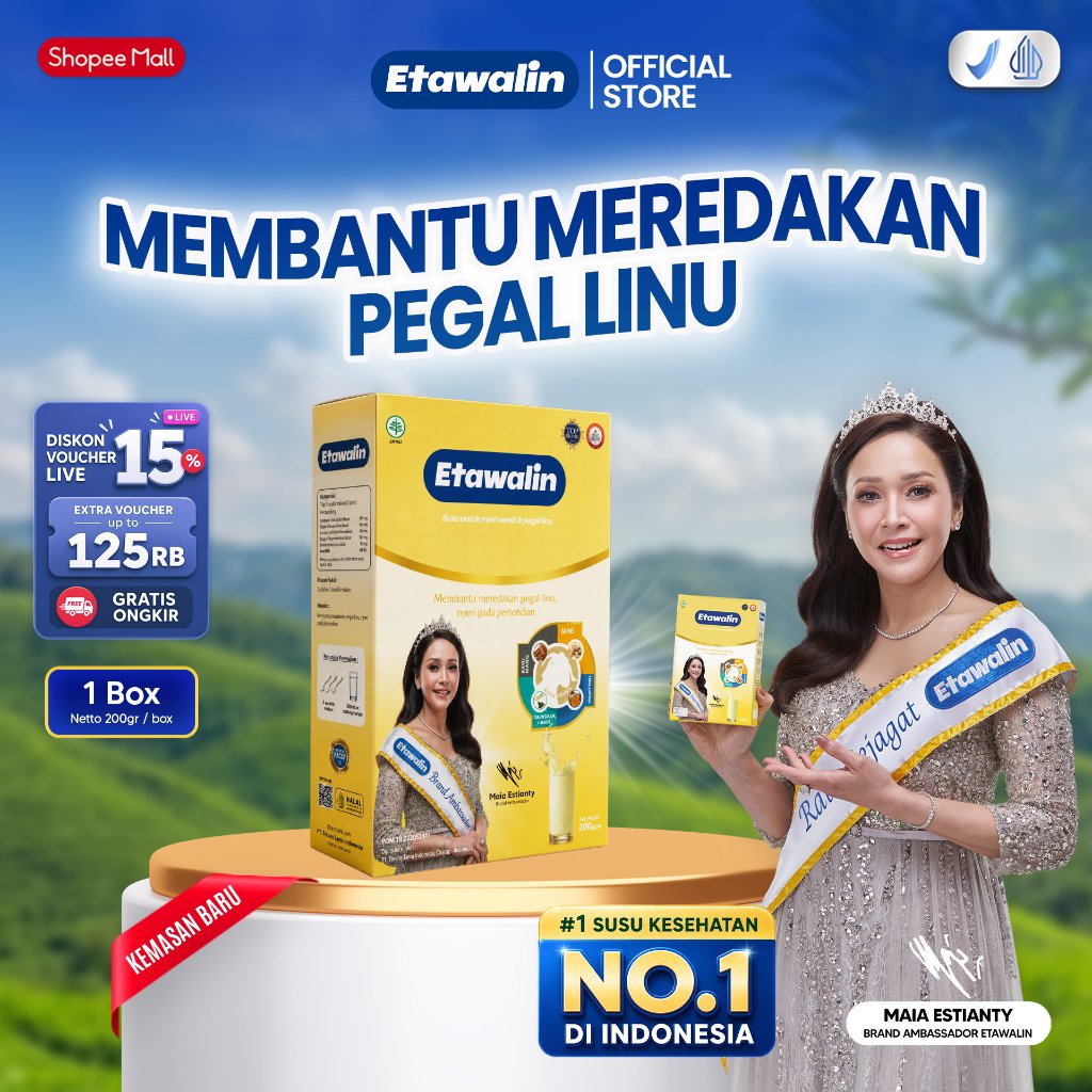 Susu Etawalin - Mencegah Nyeri Sendi & Asam Urat Isi 1 Box