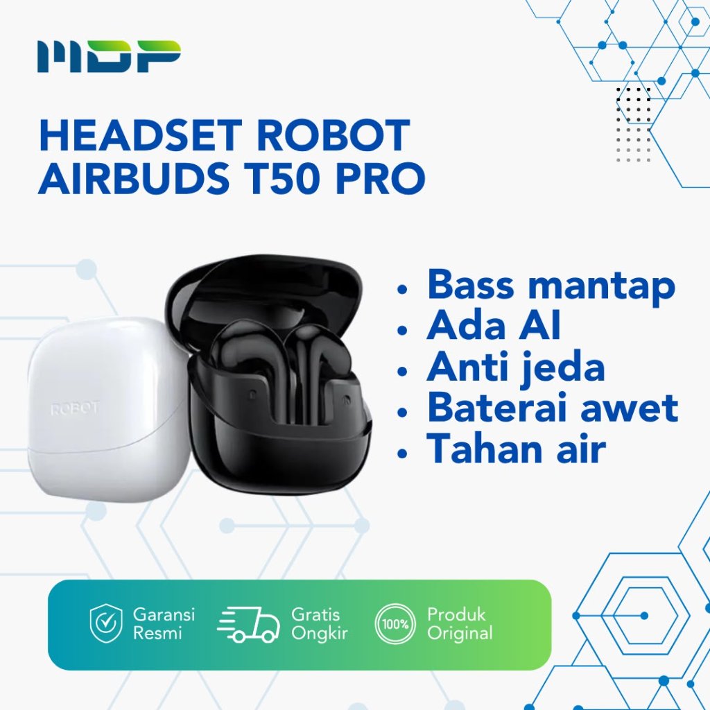ROBOT AIRBUDS T50 PRO HEADSET BLUETOOTH