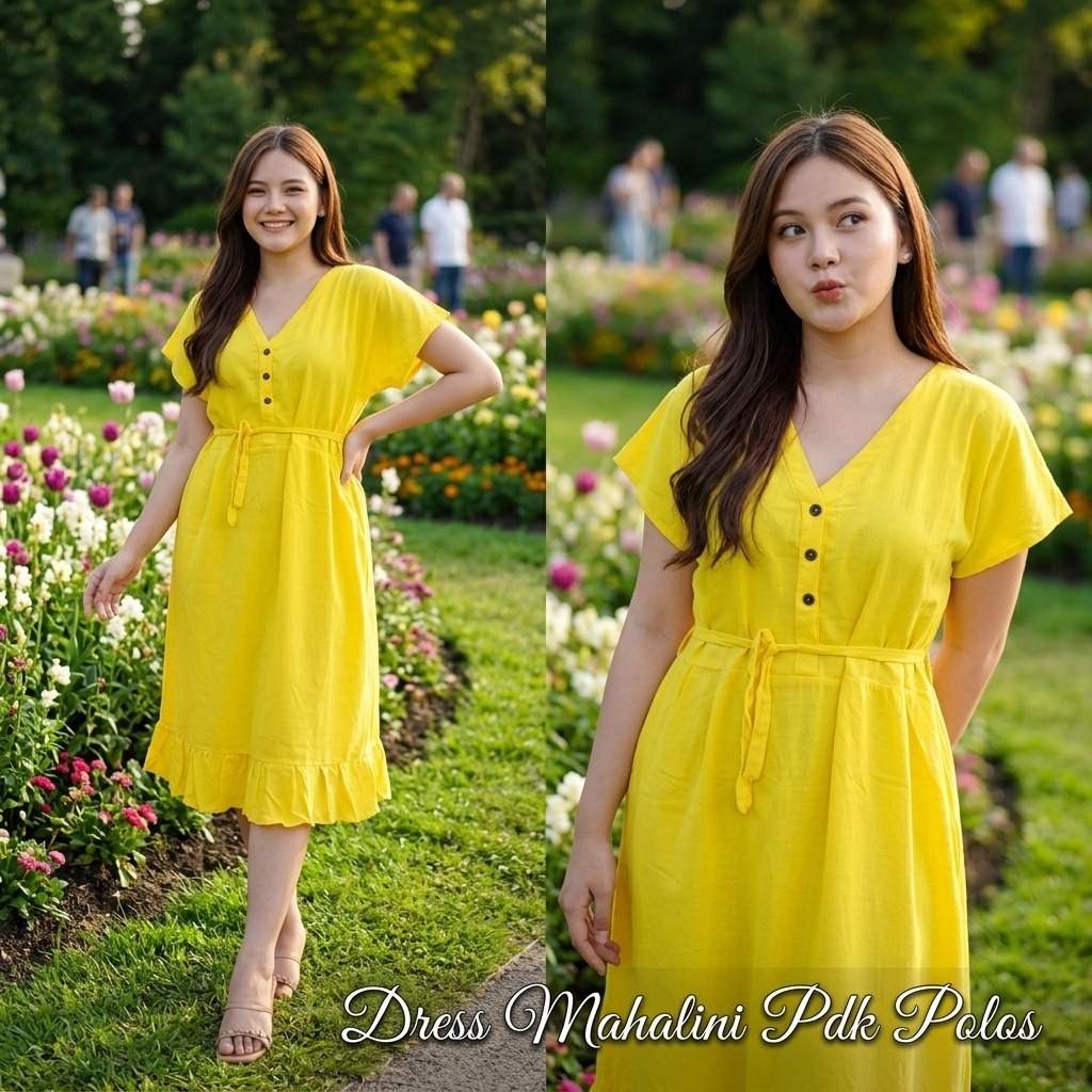DRESS MAHALINI PENDEK POLOS