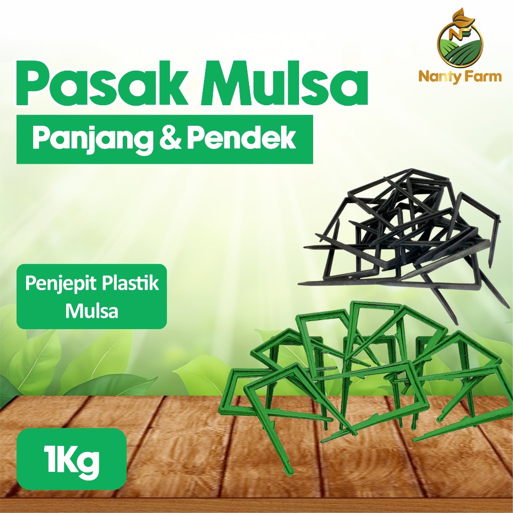 Pasak Plastik Penjepit Mulsa 1Kg Panjang 14cm - Paku Pasak Mulsa Kuat Dan Tahan Lama