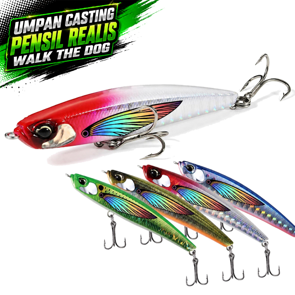 MMT7 Umpan Casting Pensil Realis WTD Ultralight Pancing Untuk Memancing Bukan Duo