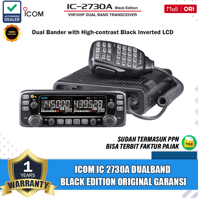 ICOM Ic 2730A Radio Rig DualBand Icom Rig 2730A Radio Rig Dualband Icom 2730a Original Garansi Resmi