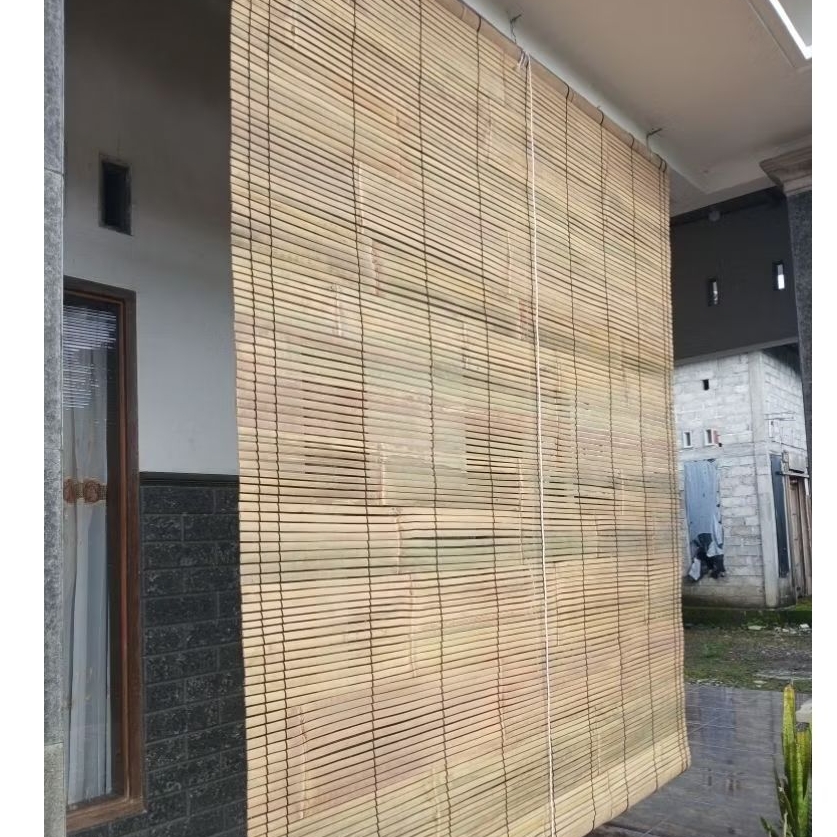 Tirai bambu / Krey  bamboo curtain outdoor lebar 2 x 2.20 meter