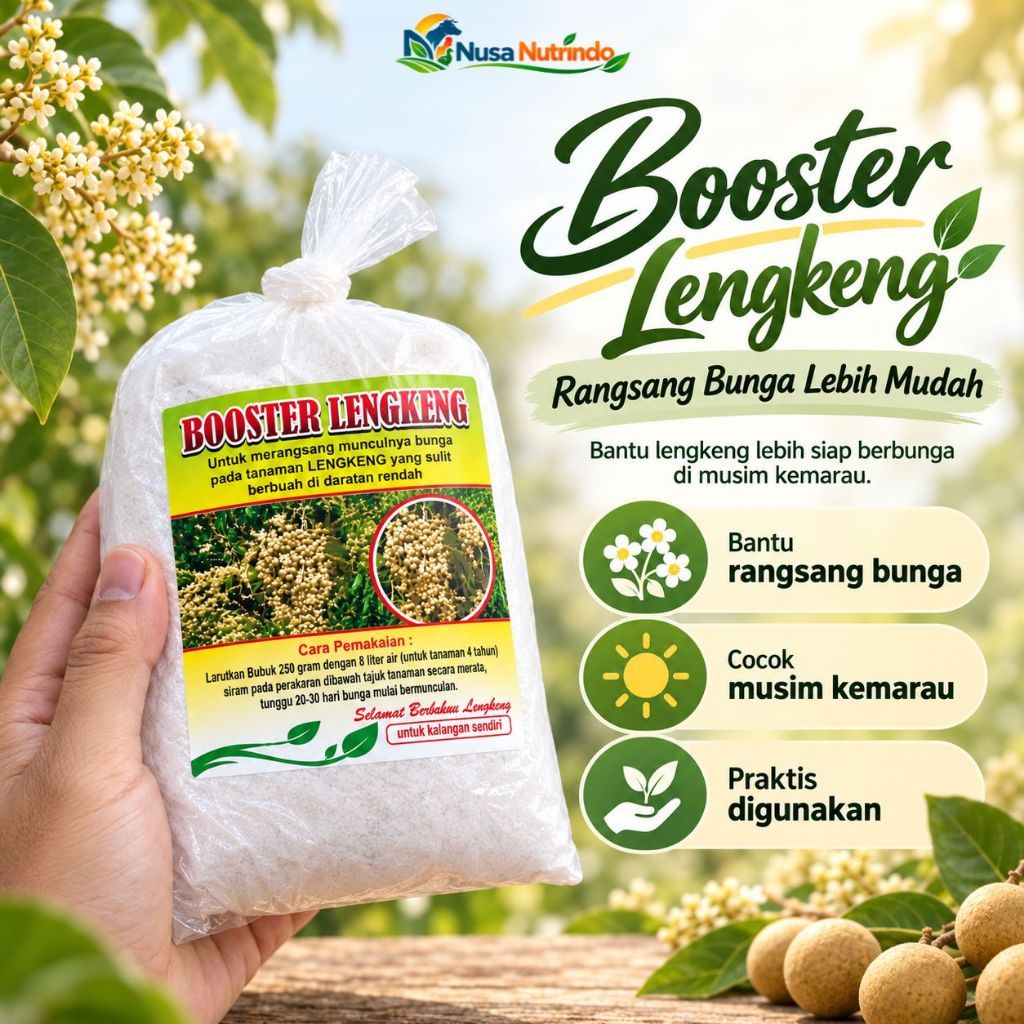 NUSANTARA Pupuk boster kelengkeng 1 kg murni 99 Persen Original