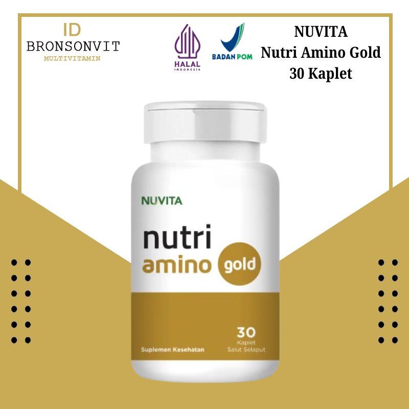 Nuvita Nutri Amino Gold 30 Kaplet – Suplemen Asam Amino