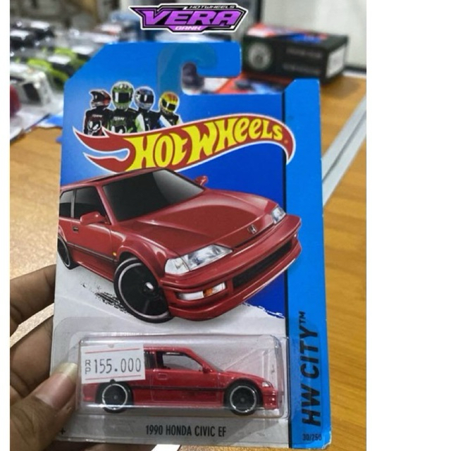 Hot Wheels Honda Civic EF 1990 Red