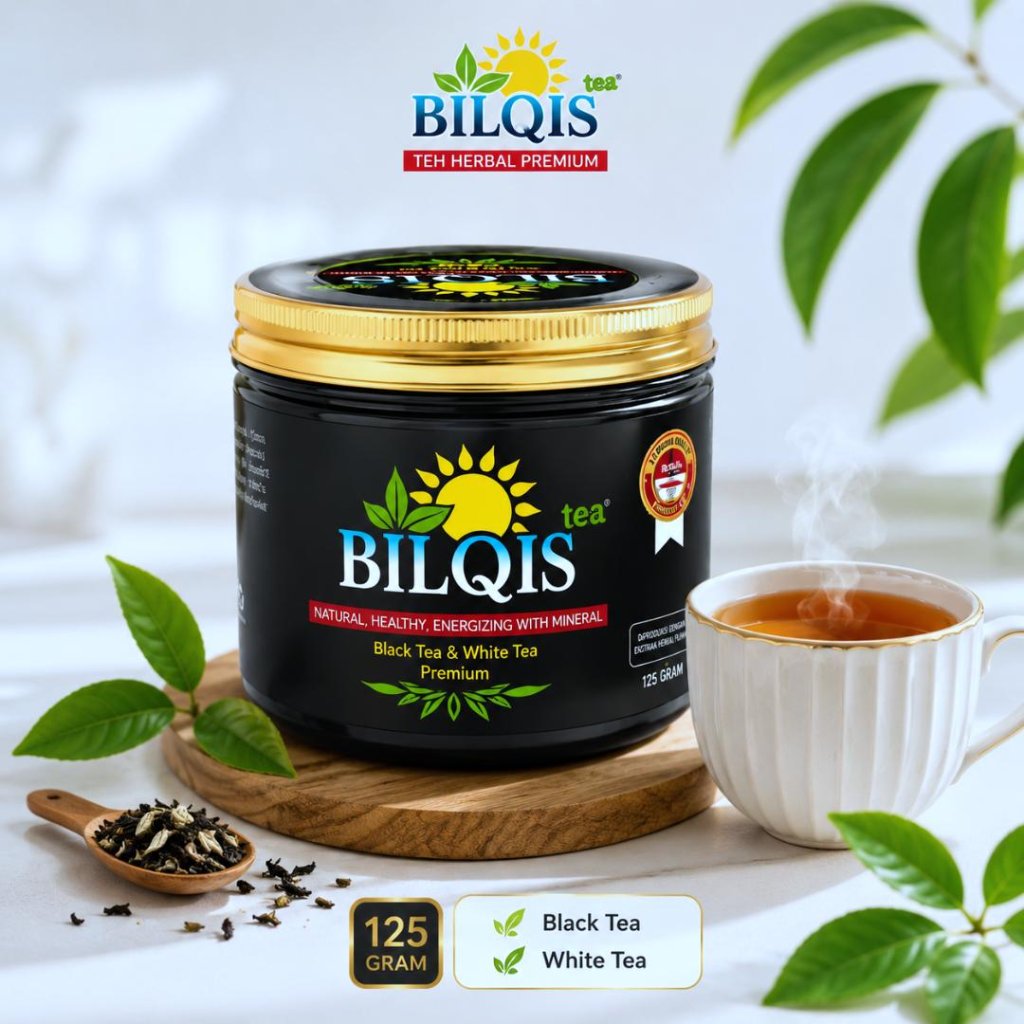 BILQIS TEA Teh Hitam & White Tea Teh Herbal Premium 125 Gram ( COD )