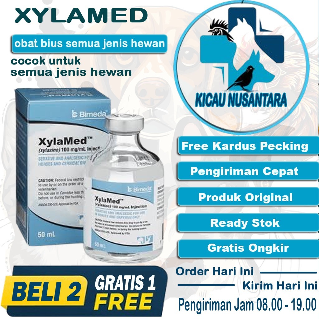 XylaMed (50mL) Obat Bius Khusus Untuk Hewan Ternak