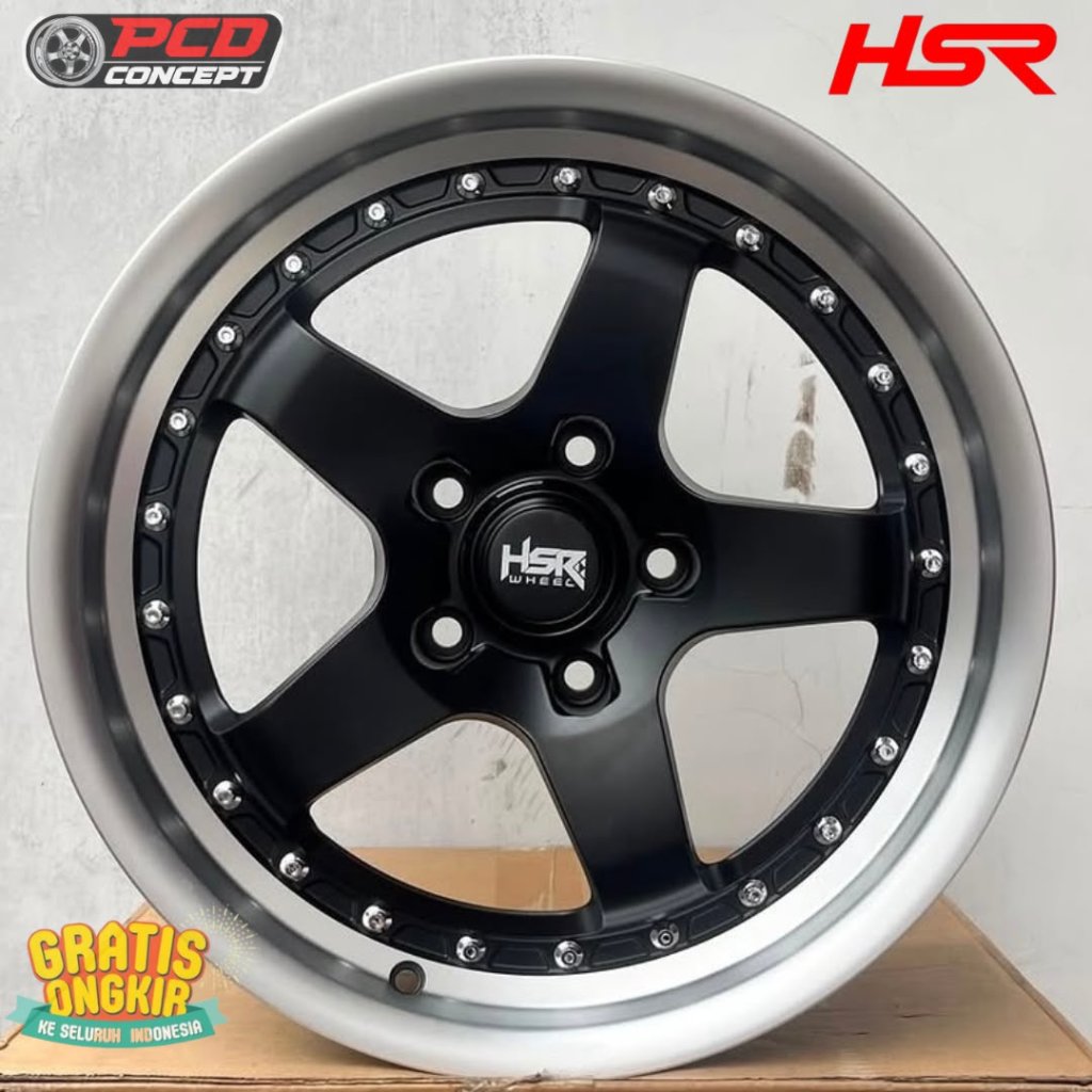 HSR WHEEL Velg Mobil Bob VLF40 Alloy R17X7.5-8.5 H5X120 ET42-35 Warna Baru