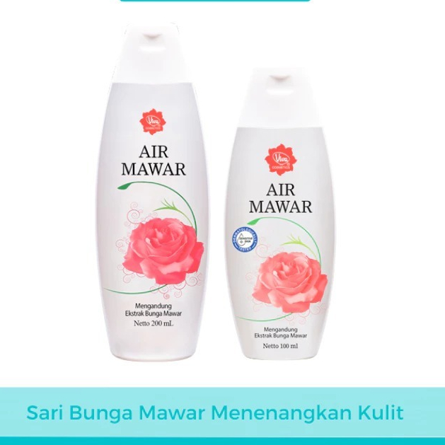 Viva Air Mawar Pembersih Wajah Muka Wanita Mencerahkan Pelembab Wajah Kering Dan Kusam Penghilang Fl