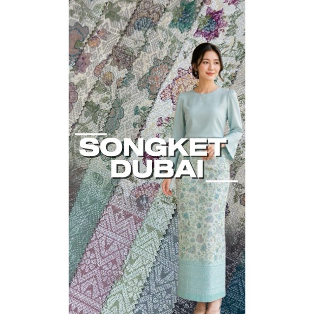 KAIN SONGKET DUBAI VIRAL/ SONGKET DUBAI/ BAHAN ROK SONGKET