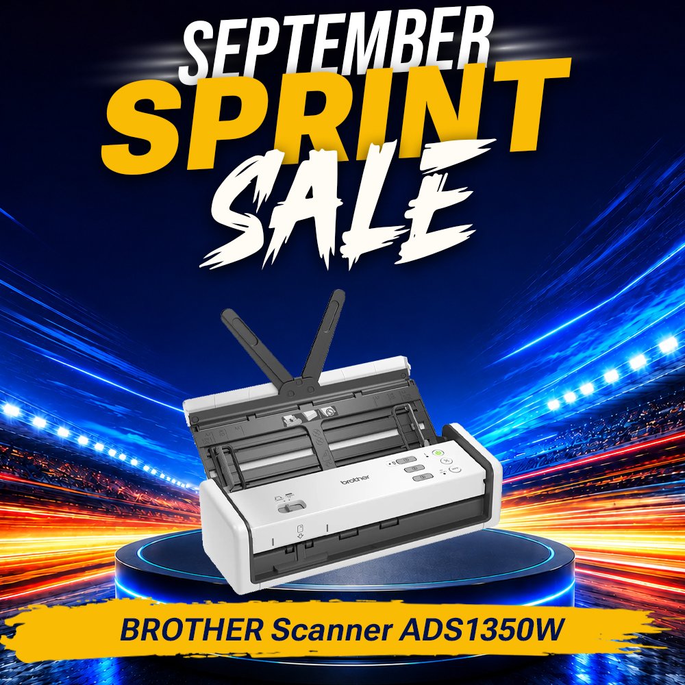 BROTHER Scanner F4 ADS 1350W Scanner Portable Wifi Wireless Document Scanner Original GARANSI 3 TAHU