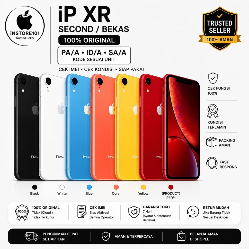 iP XR SECOND / BEKAS – EX RESMI INDONESIA
