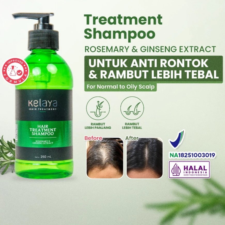 KELAYA HAIR TREATMENT SHAMPOO ROSEMARY & GINSENG EXTRACT
