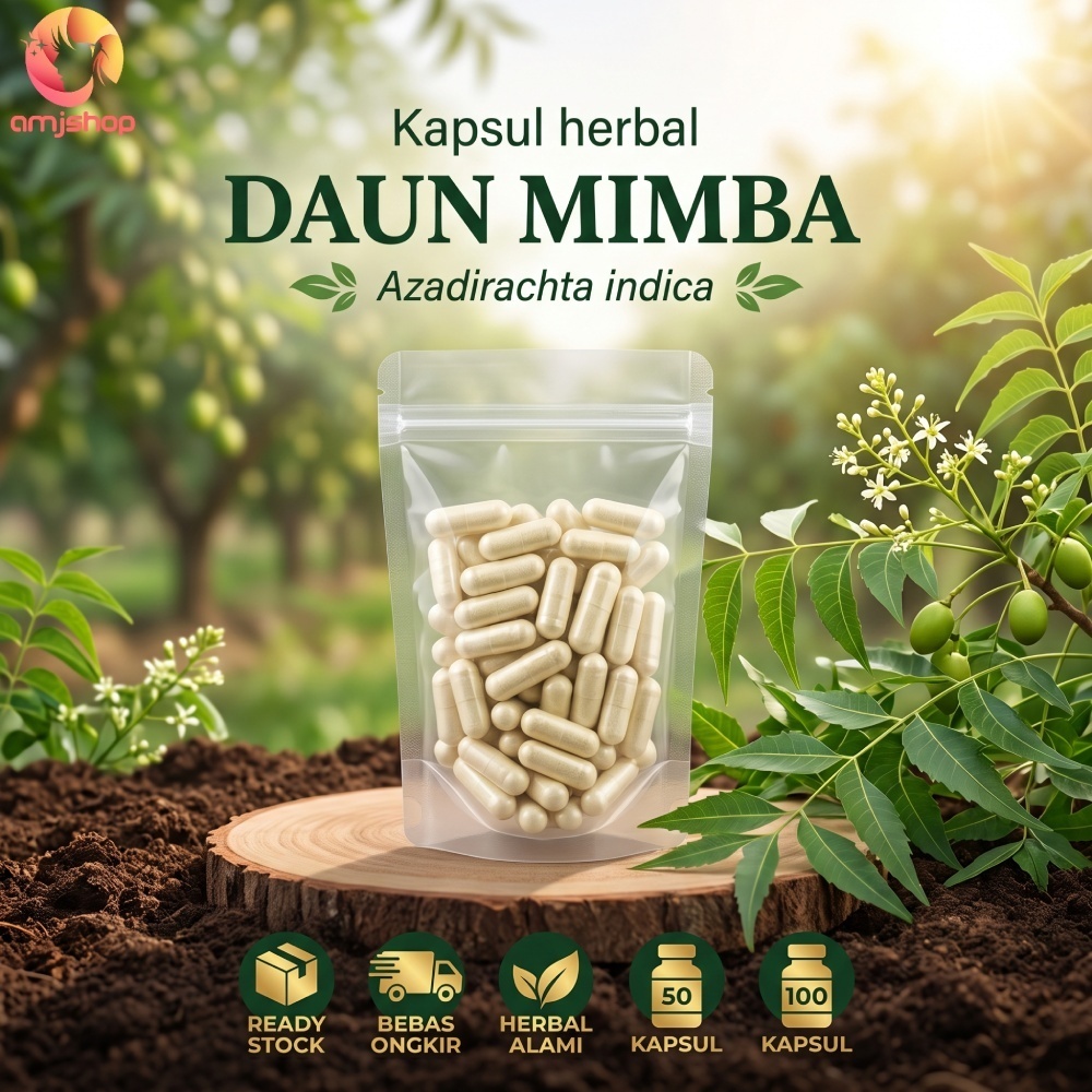 Kapsul curah herbal daun mimba kapsul herbal diare malaria