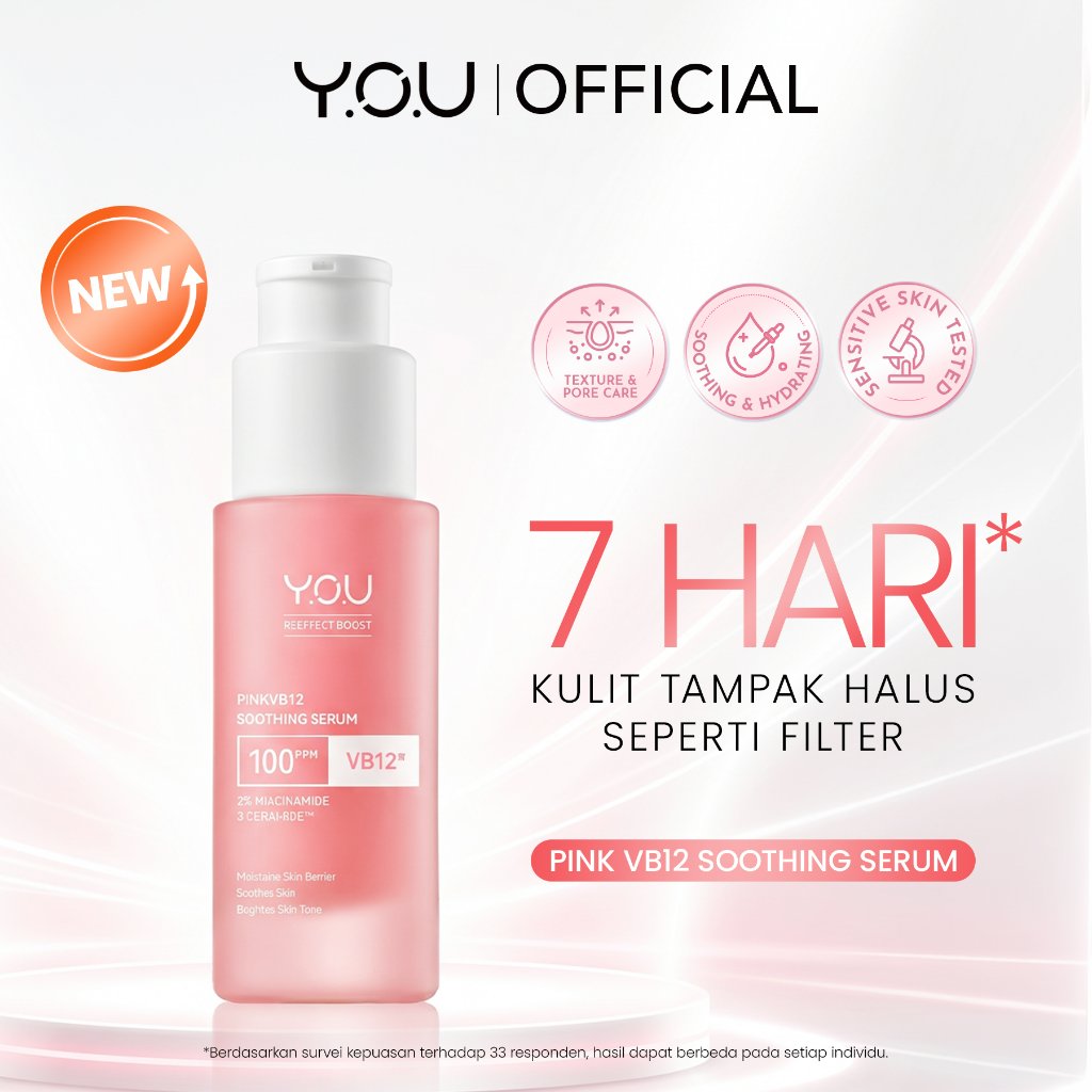 [NEW LAUNCH] Y.O.U REEFFECT BOOST PinkVB12 Soothing Serum Lotion 30ml
