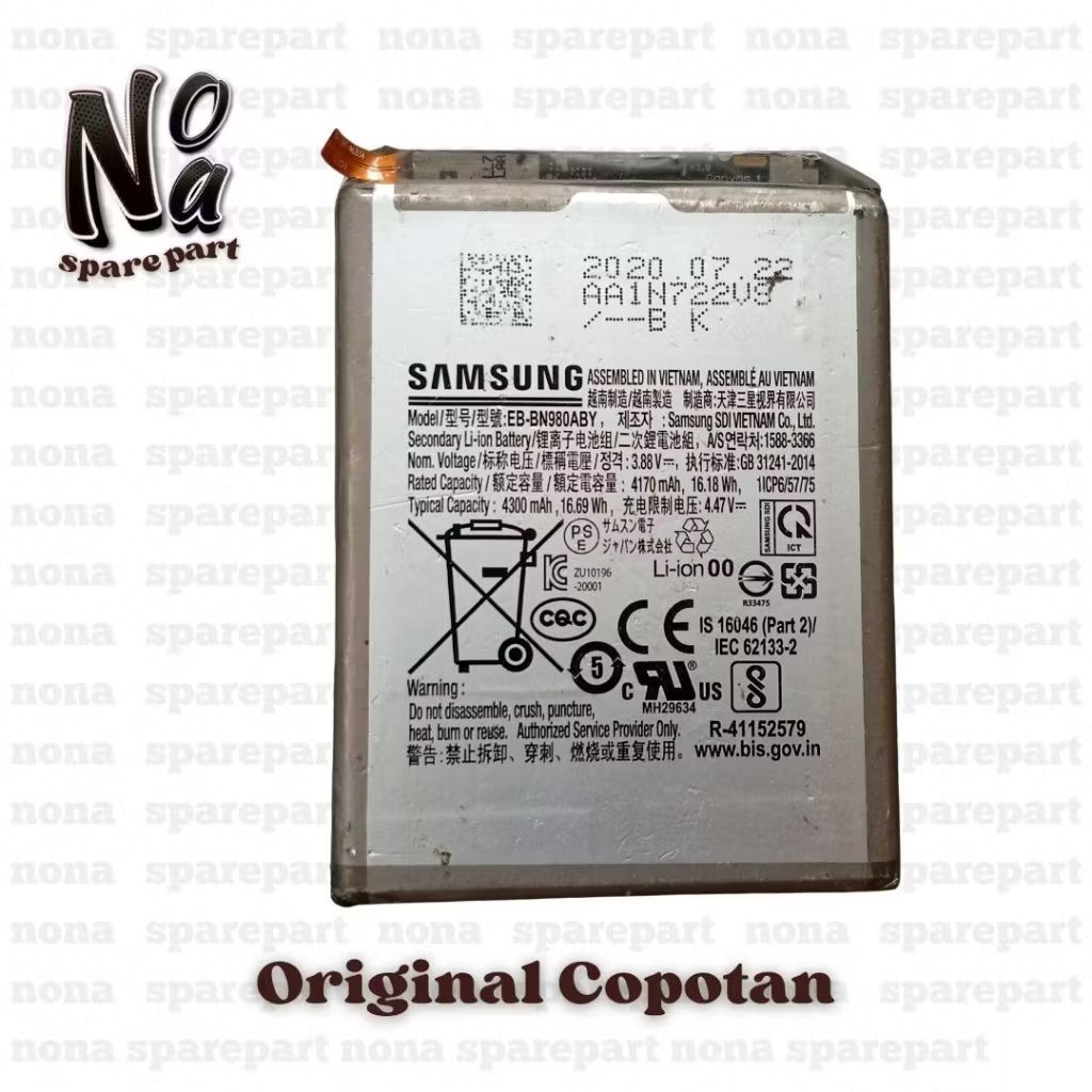 Baterai Baterry Refill Samsung Galaxy Note 20 5G, S25 Ultra 5G, S21 Plus, S21 Ultra, Note 10 Plus Se