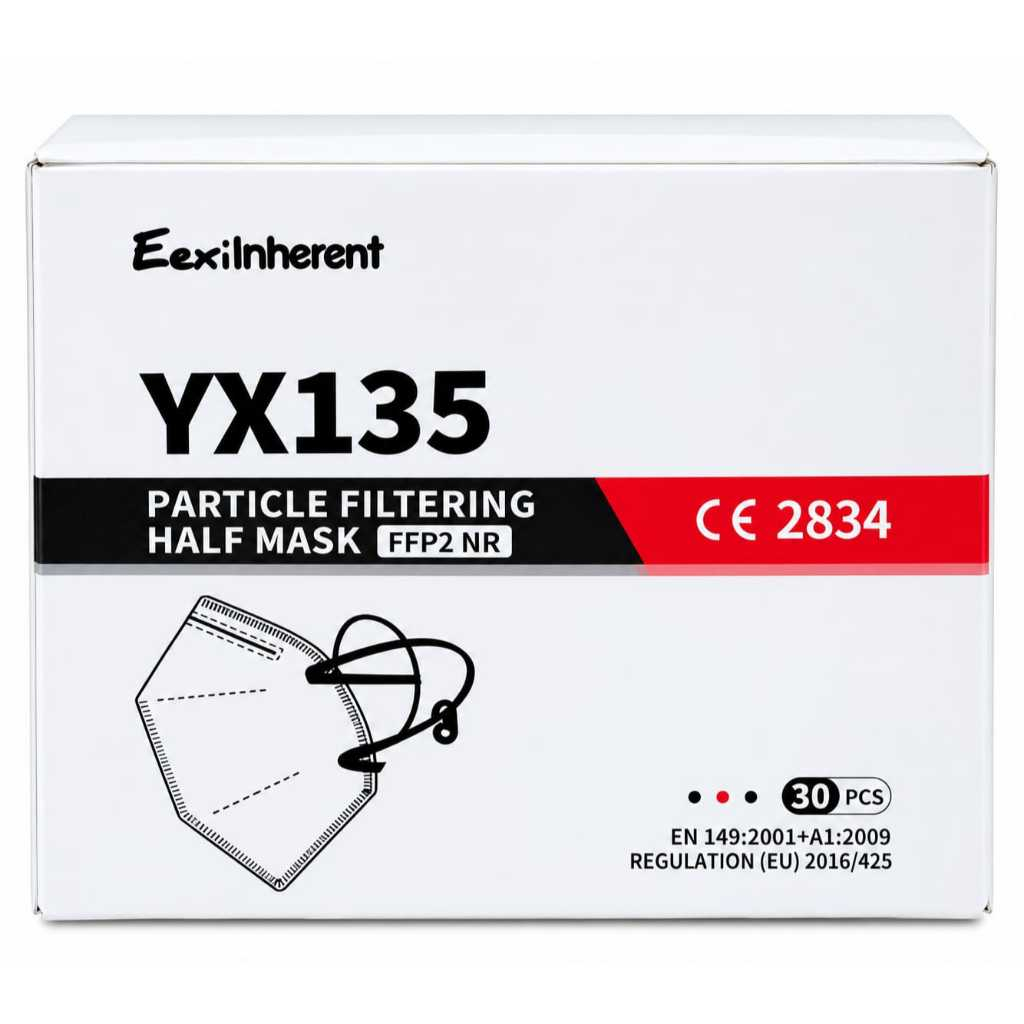 Masker Eexinherent YX135 FFP2 NR 30 PCS – Particle Filtering Half Mask isi 30 Pcs