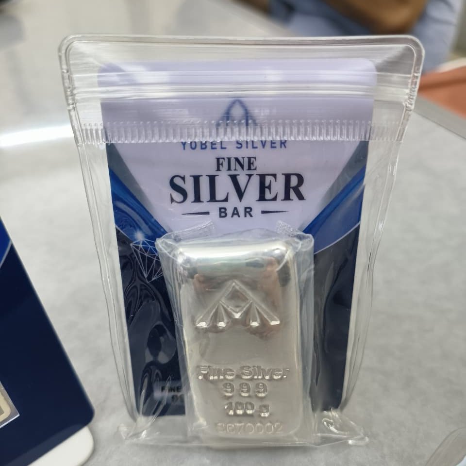 YOBEL SILVER - FINE SILVER BAR 100 GRAM