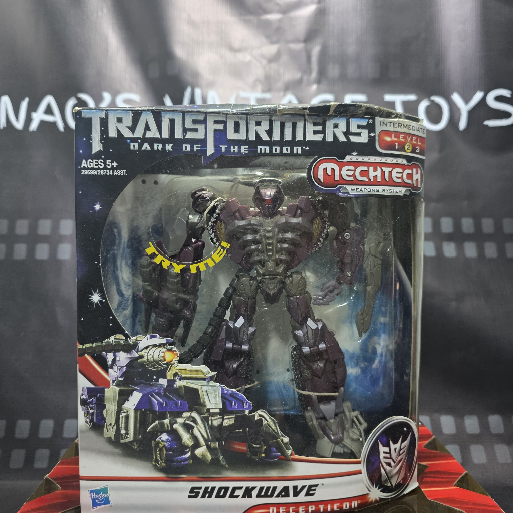 Transformers Shockwave Voyager Class Dark of the Moon DOTM Mechtech Original HASBRO/TAKARA TOMY