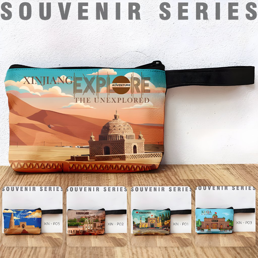 Pouch Oleh Oleh Xinjiang China Dompet Souvenir Xinjiang Cina