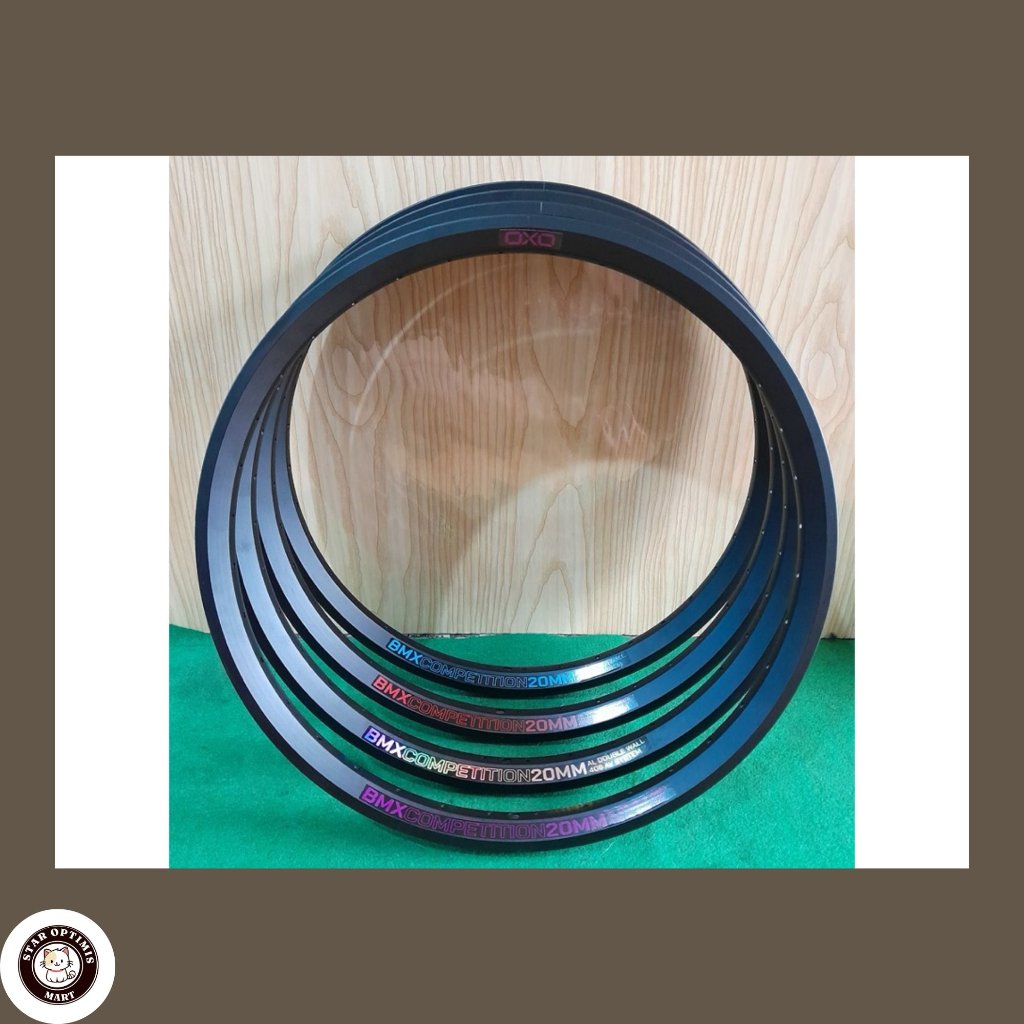 Velg Rims BMX 20 Murni 406 OXO 36H COMPETITION Lubang 14G 36 Hole Double Wall 20mm Alloy Sepeda BMX 