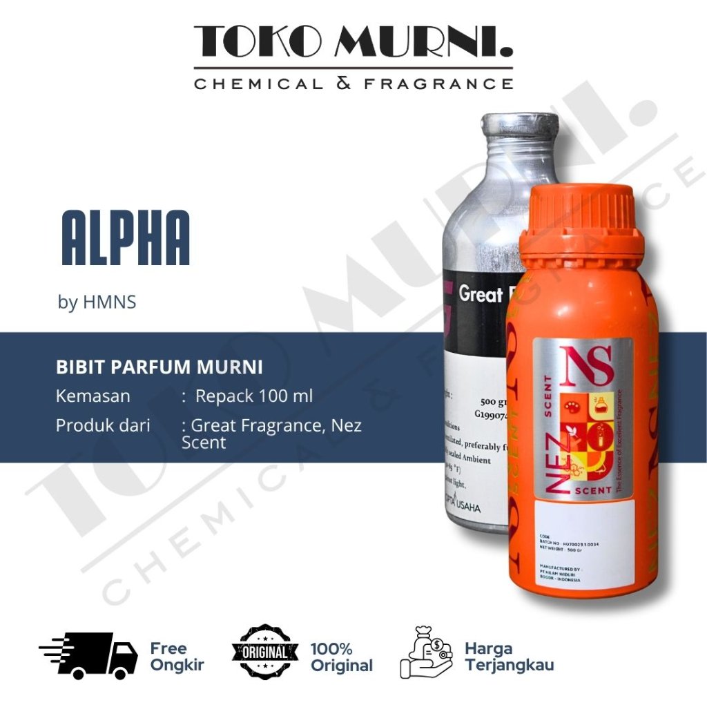 Bibit Parfum HMNS Alpha (Repack 100 ml)