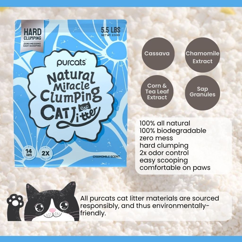 Cature - Natural Miracle Clumping Cat Litter – Chamomile Scent