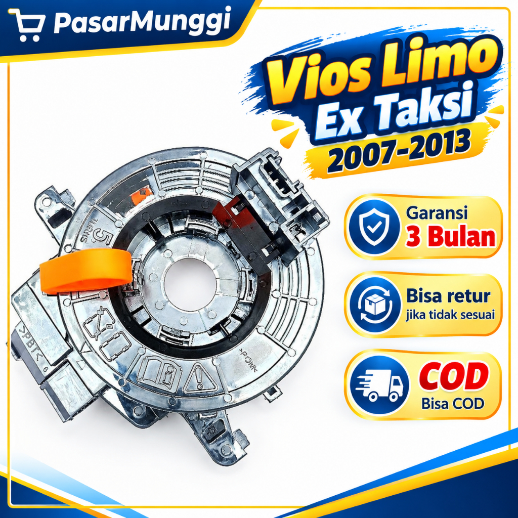Kabel Spiral Toyota Vios Limo Ex Taksi Gen 2 2007 2008 2009 2010 2011 2012 2013 Clock Spring Kabel S