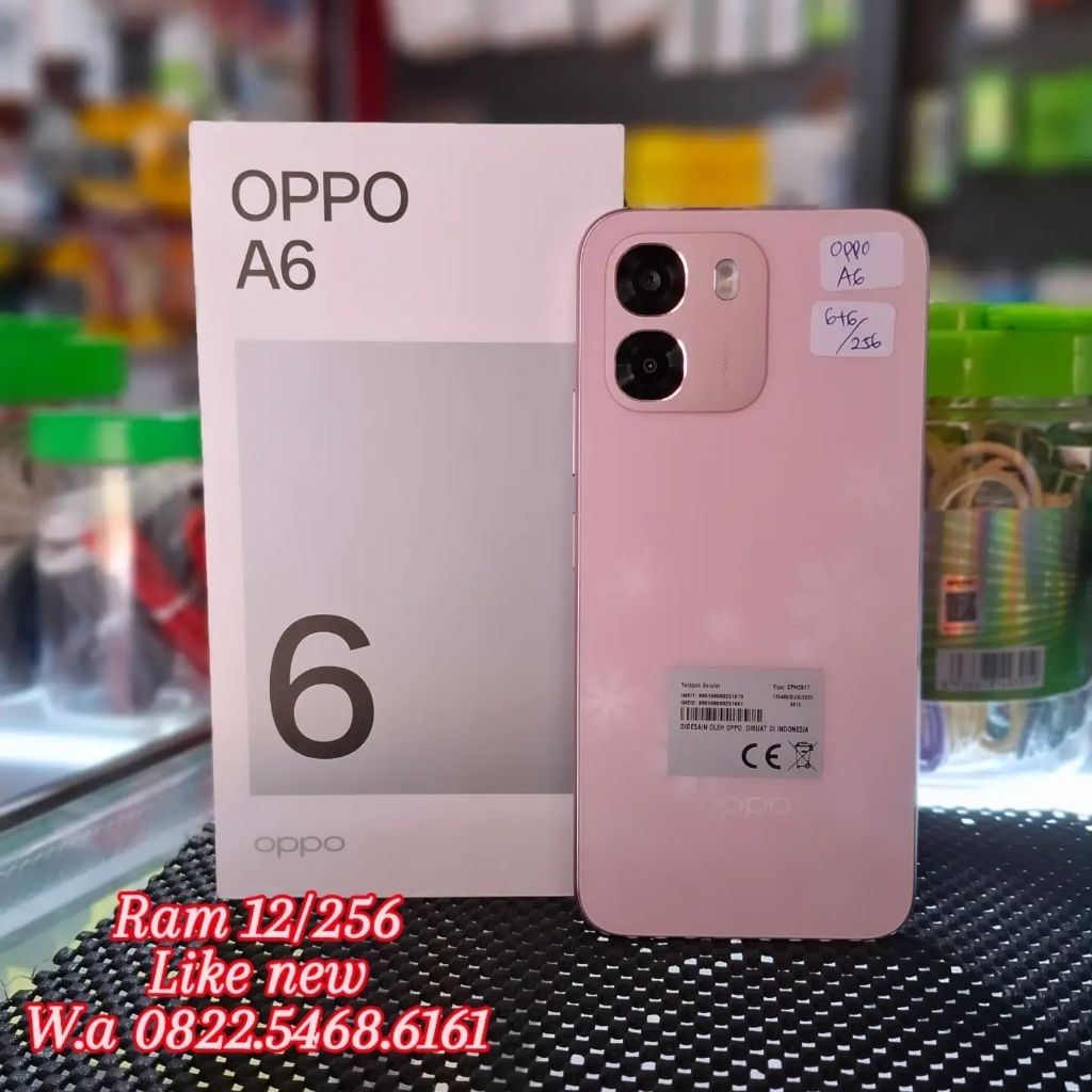 HP OPPO A6 warna pink RAM 12/256 kondisi seperti baru