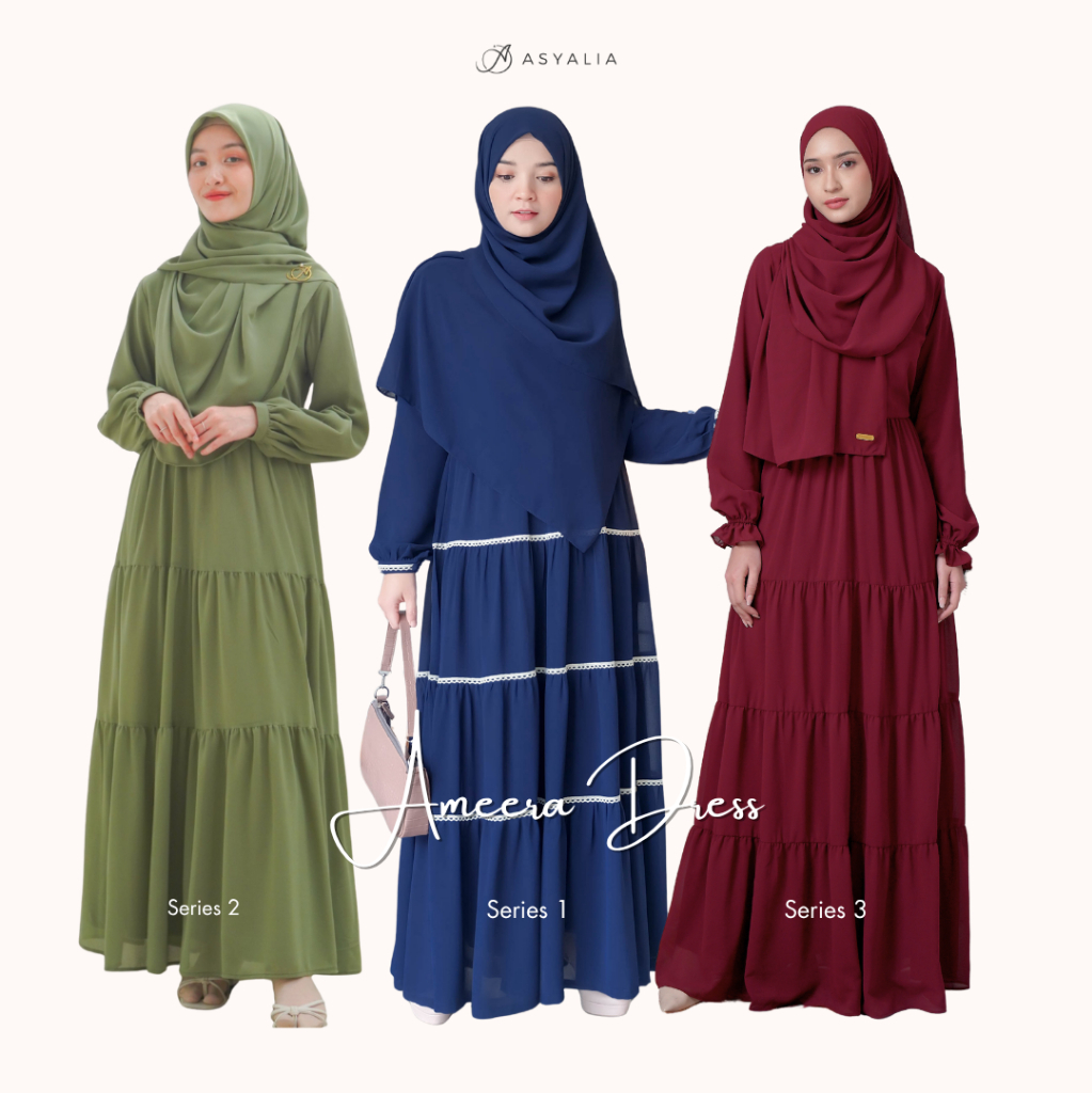 AMEERA SERIES / DRESS GAMIS BUSUI / DRESS GAMIS WISUDA / DRESS GAMIS ASYALIA / CUSTOM SIZE