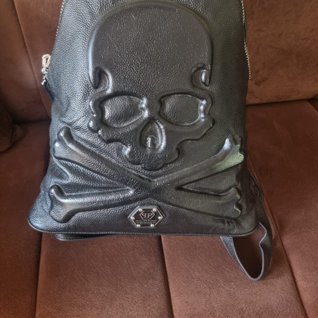 Tas Ransel Philipp Plein Skull Backpack Black Limited Edition Premium