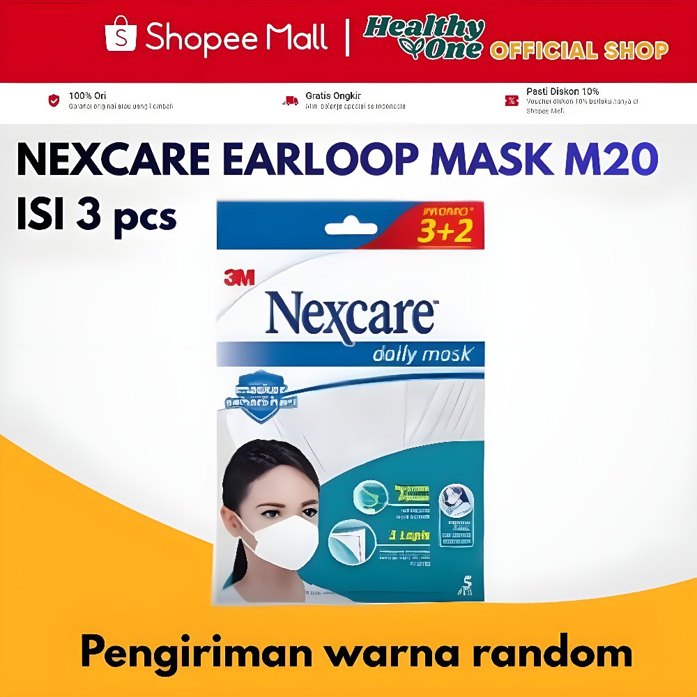 NEXCARE EARLOOP MASK M20 ISI 3/ Masker