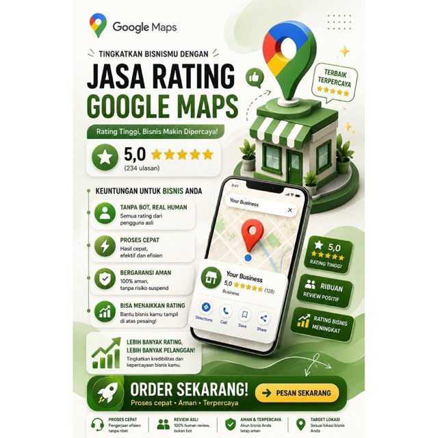 RATING ULASAN GMAPS BISNIS TERPERCAYA | BINTANG PLUS ULASAN