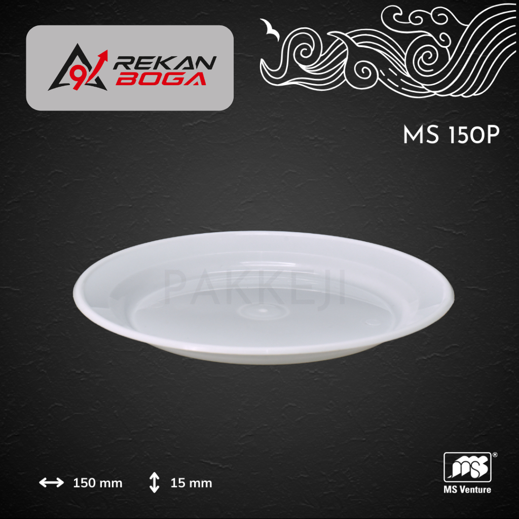 Plate 15cm - MS Venture - MS 150P-WH