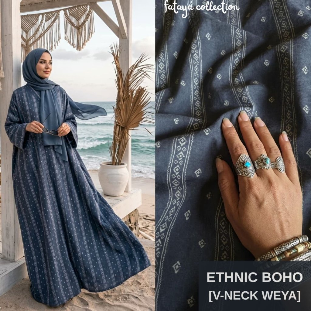 Fataya Collection ETHNIC BOHO Abaya Series