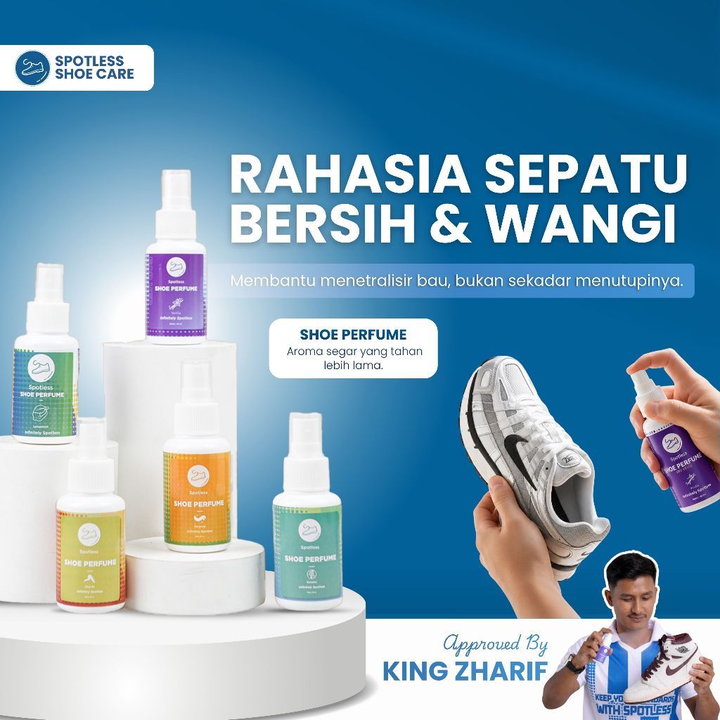 Parfum Sepatu Anti Bau & Antibacterial | Spotless Shoe Perfume Pengharum Sepatu