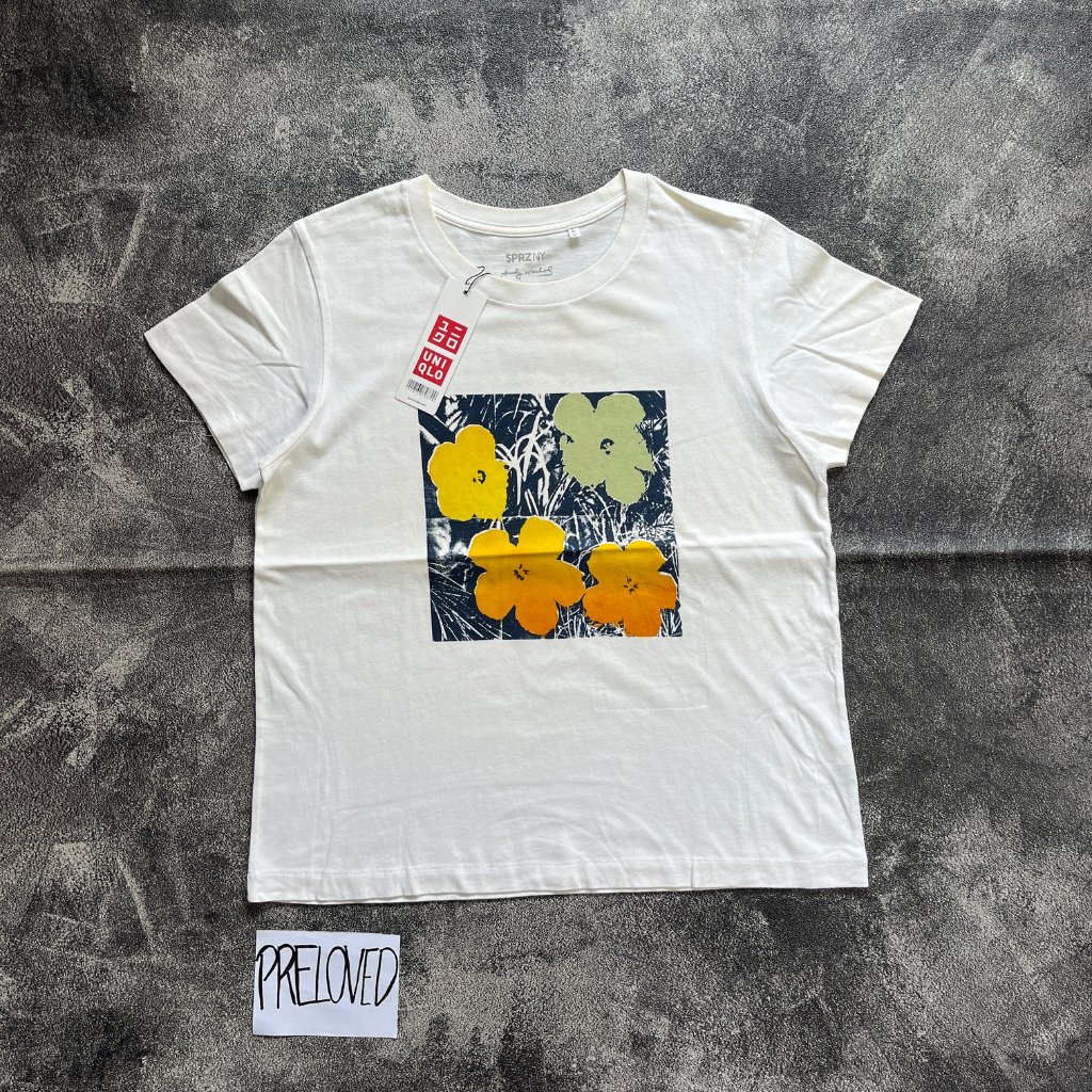Tshirt Uniqlo UT x Andy Warhol Kaos Putih ukuran XL
