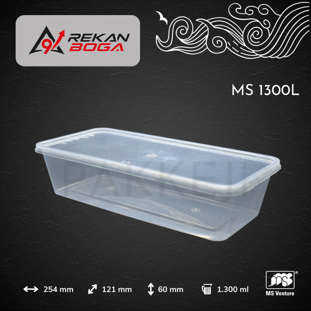 Kotak Makan 25x12cm - MS Venture - MS 1300L
