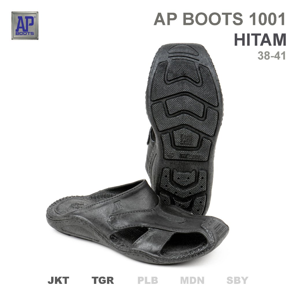 Ap Boots 1001 HITAM - Sandal Selop