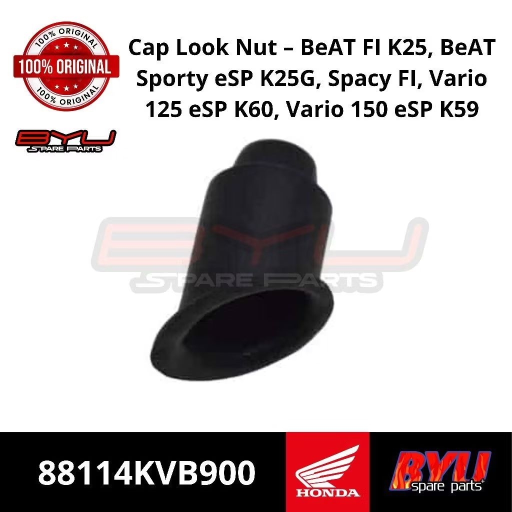 88114-KVB-900 Karet Spion / Cap Look Nut – Beat Karbu Beat FI K25 Beat Sporty eSP K25G Spacy FI Vari