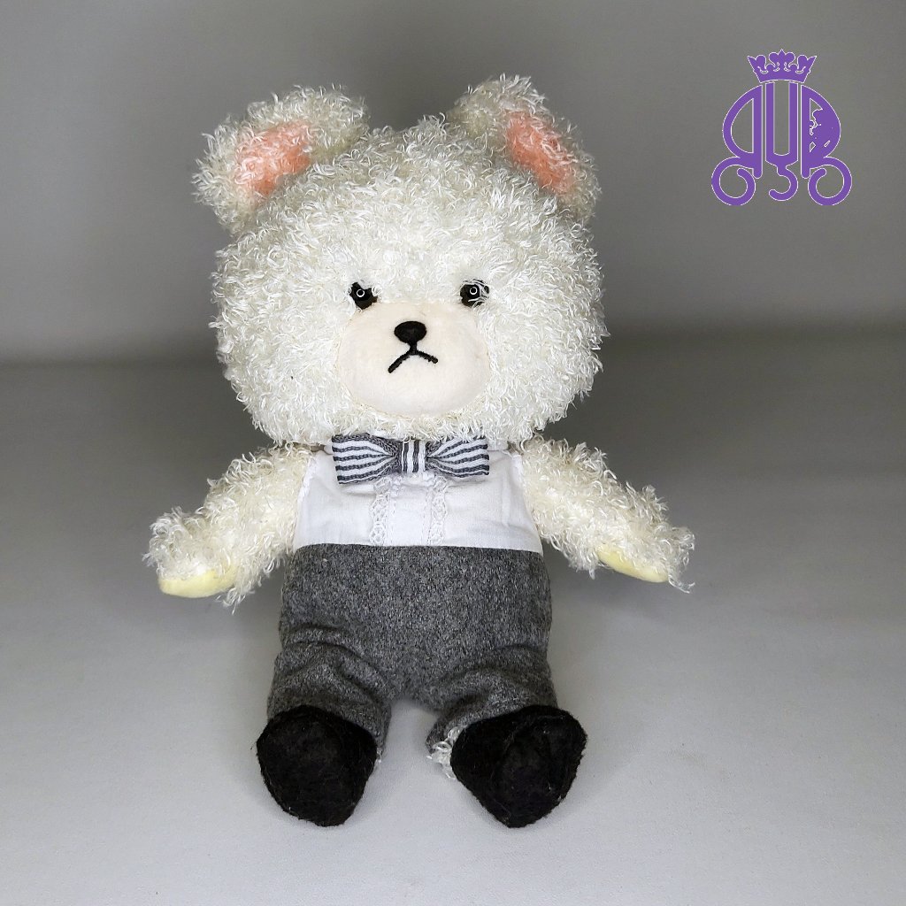 Boneka karakter beruang The Bears' School putih