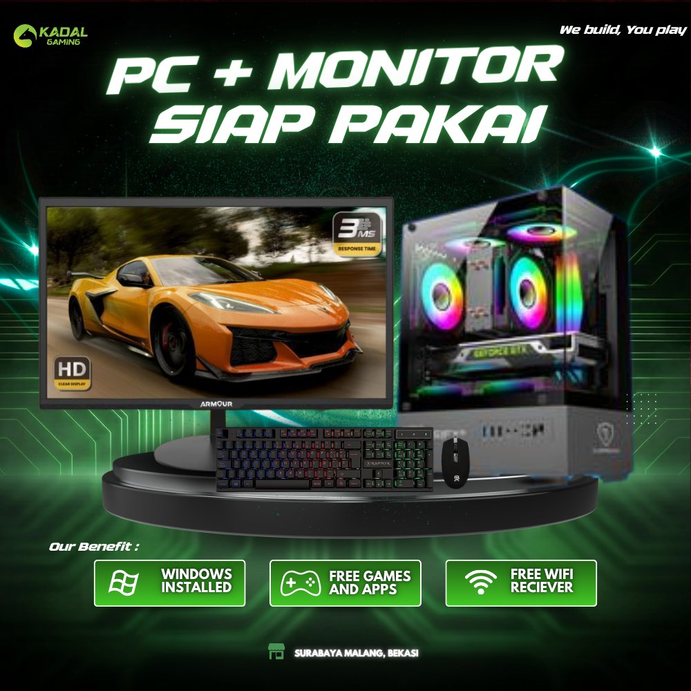 PC GAMING I5 | PC GAMING GTX 1660 SUPER | PC GAMING FULLSET | PC RAKITAN INTEL | PC GAMING 1080P | P