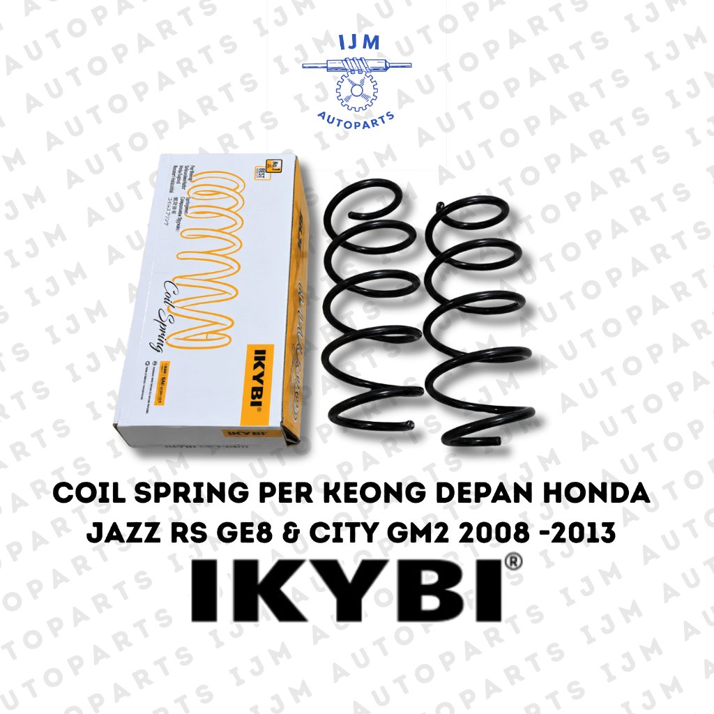 Coil Spring Per Keong Depan Honda Jazz RS GE8 & City GM2 2008 -2013 IKYBI